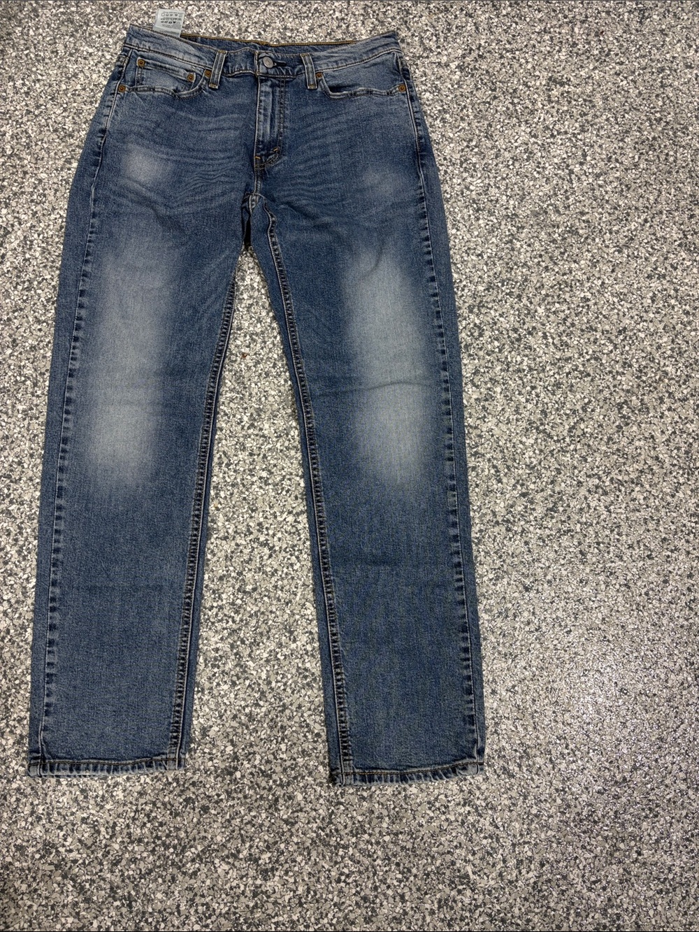 Levi's Straight-Leg Jeans in Medium Blue Wash